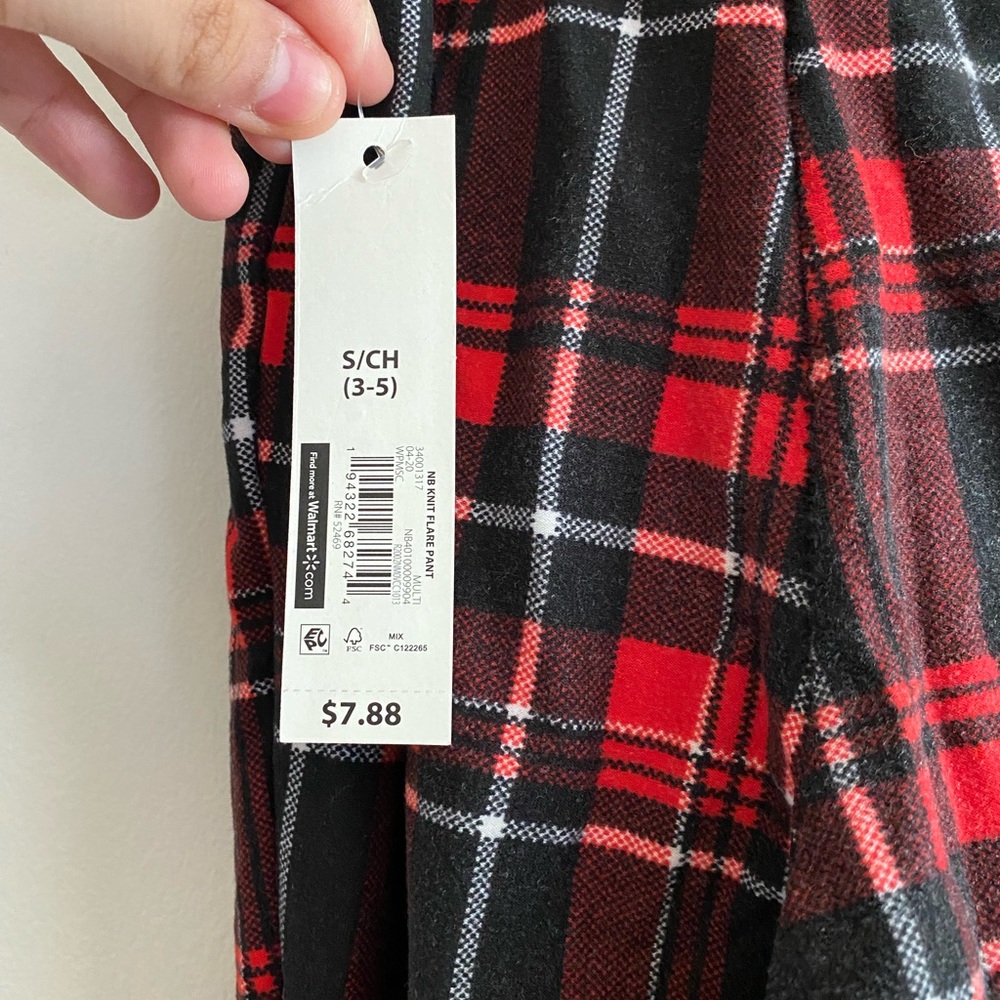 Fit flare plaid leggings